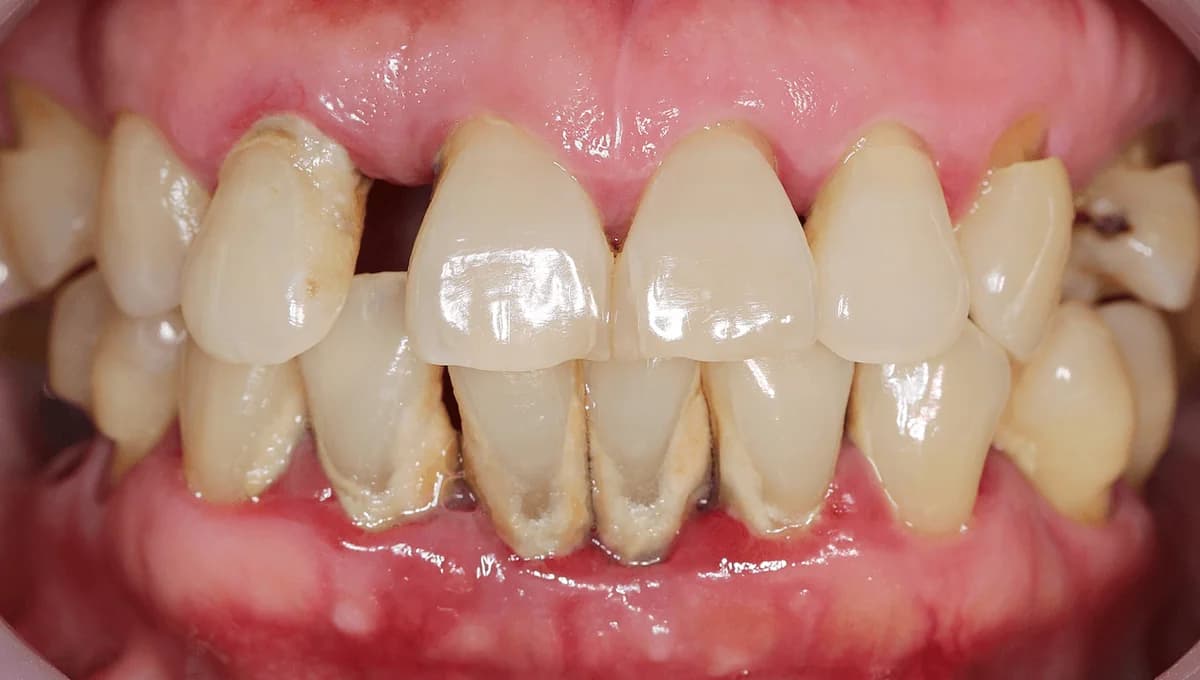 Gum health visual simulation example - Before